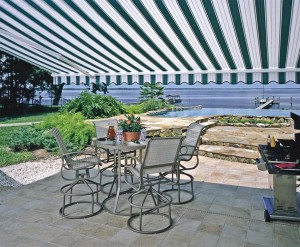 Sunesta awnings like this one can transform any outdoor area into your own personal oasis. 