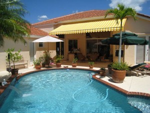 pool deck awnings