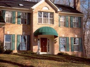 home awnings in autumn