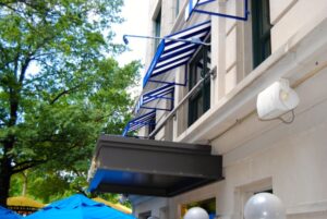 carroll architectural shade flat metal canopies in Potomac