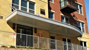 carroll architectural shade flat metal canopies in Rockville