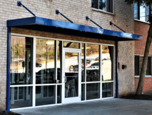 carroll architectural shade flat metal canopies in Columbia