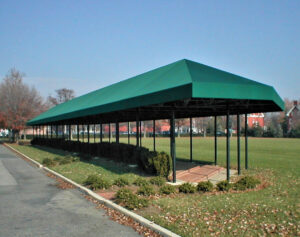 carroll architectural shade fabric awnings in arlington