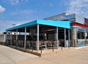 carroll architectural shade fabric awnings in Cambridge
