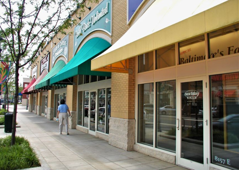 carroll architectural shade transform maryland business with storefront awnings