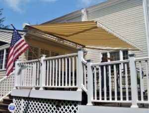 carroll architectural shade retractable awnings with inclement weather
