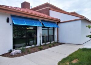 carroll architectural shade standing seam awnings in potomac